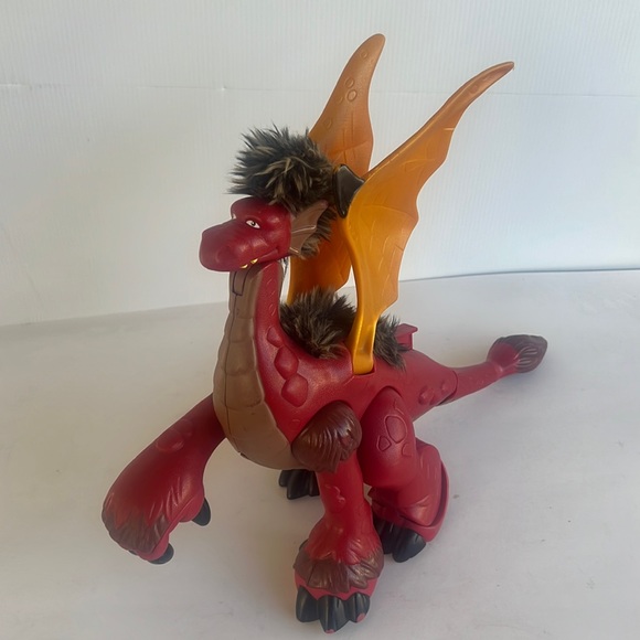 2009 Fisher-Price Imaginext Large Fuzzy Dragon Roaring Sound - Picture 1 of 5